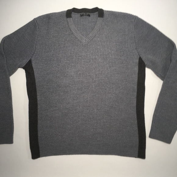 Sisley Sweaters - Sisley Italian Two Color V-Neck Sweater